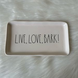 Live, Love, Bark! Rae Dunn Serving Platter Dish